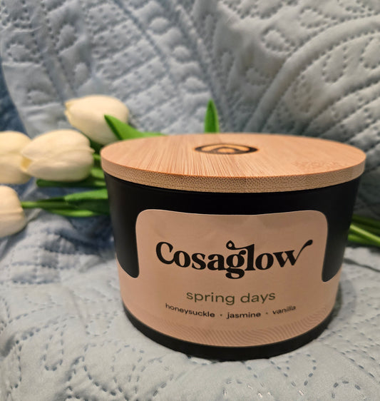 Spring Days - Candle in Black Matte Jar