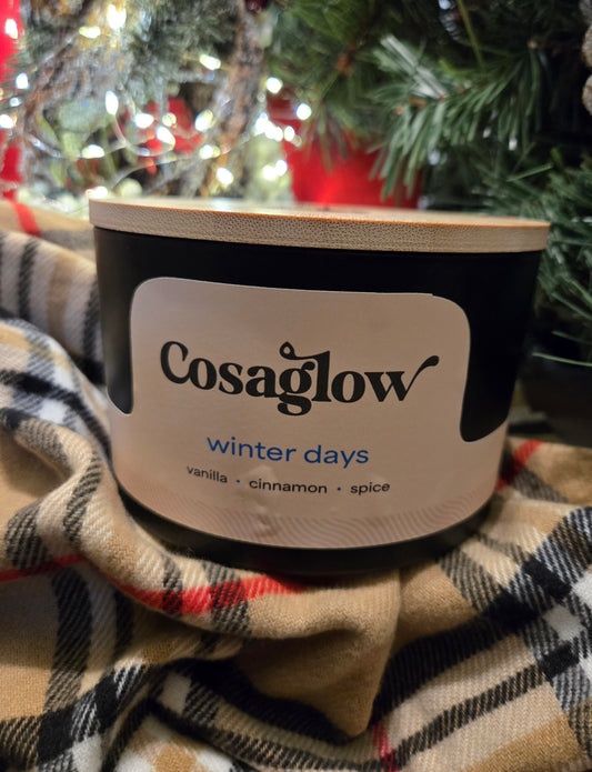 Winter Days - Candle in Black Matte Jar